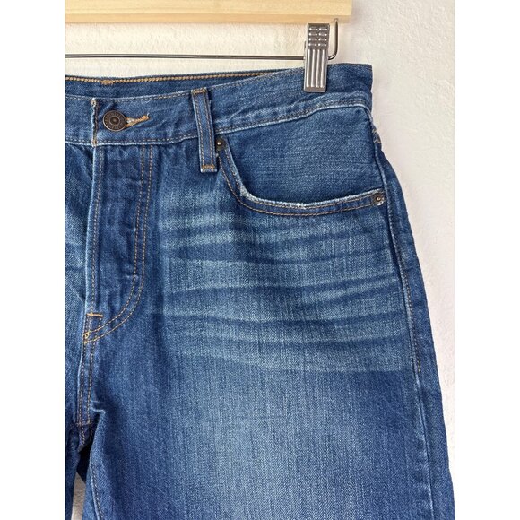 Levis Denim Frayed Hem Button Fly DIY Cut Off Shorts Size W30 - Picture 4 of 15